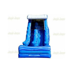 18'H Aqua Tide Wave Splash Pool Slide by Jungle Jumps