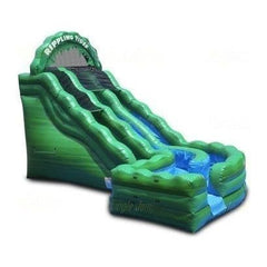 Jungle Jumps Water Parks & Slides 18'H Emerald Rippling Tide Slide Splash Pool by Jungle Jumps 22'H Double Slide Raging Tides & SNSL by Jungle Jumps SKU#SL-1241-D