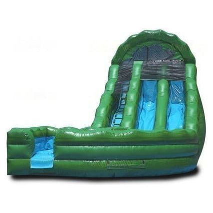 Jungle Jumps Water Parks & Slides 18'H Emerald Rippling Tide Slide Splash Pool by Jungle Jumps 22'H Double Slide Raging Tides & SNSL by Jungle Jumps SKU#SL-1241-D
