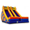 Image of Jungle Jumps Water Parks & Slides 18 x 21 x 14 Double Lane Dry Slide by Jungle Jumps 781880279723 SL-1110-M 18'H Green Straight Waterslide by Jungle Jumps SKU#SL-WS151-B