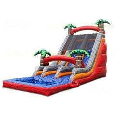 Jungle Jumps Water Parks & Slides 20'H Amazon Palm Slide by Jungle Jumps SL-1435-C 18'H Cheerful Double Lane Slide by Jungle Jumps SKU# SL-1404-B