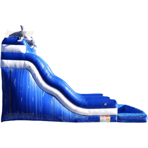Jungle Jumps Water Parks & Slides 20'H Dolphin Water Slide by Jungle Jumps 781880263142 SL-WS141-C 20'H Dolphin Water Slide by Jungle Jumps SKU# SL-WS141-C