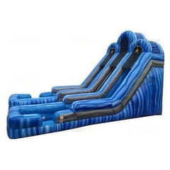 Jungle Jumps Water Parks & Slides 20'H High Dual Lane Blue Gray Marble Slide by Jungle Jumps 781880279792 SL-WS183-C 20'H High Dual Lane Blue Gray Marble Slide Jungle Jumps SKU#SL-WS183-C
