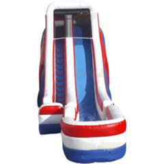 24'H USA Slide with Pool by Jungle Jumps