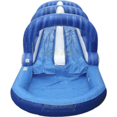 9'H Blue Marble Slip n Slide by Jungle Jumps