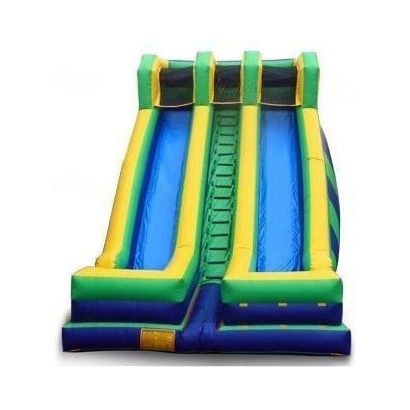 Jungle Jumps Water Parks & Slides Double Lane Fun III by Jungle Jumps 18'H Double Bay Water Slide by Jungle Jumps SKU#SL-1186-B