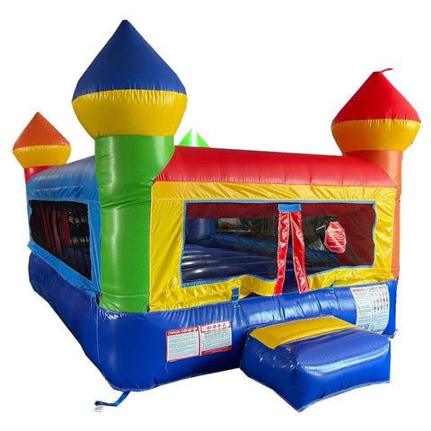 Rental Lite Junior Rainbow Castle Indoor Bounce House with Blower