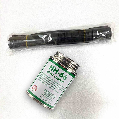 Moose Supply Inflatable Bounce House Vinyl Repair Kit, Black with 4 oz. HH66 Glue