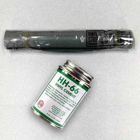 Moose Supply Inflatable Bounce House Vinyl Repair Kit, Gray with 4 oz. HH66 Glue