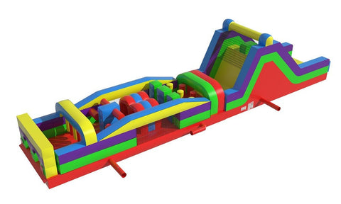 Save on Commercial 60' Retro SUPER 2-Piece Rock Climb Obstacle Course