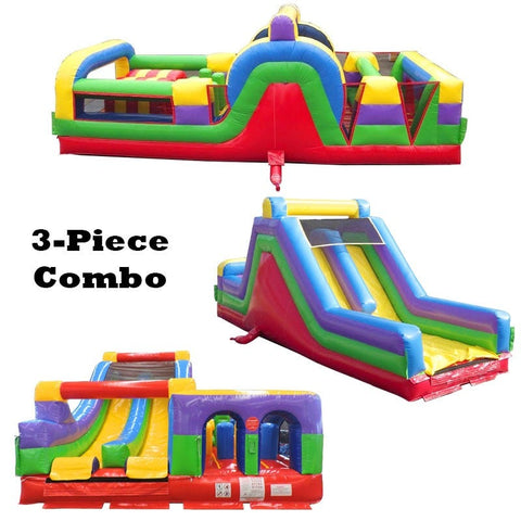 89' Retro MEGA 3-Piece Radical Obstacle Course Climb
