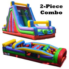 69' Retro SUPER 2-Piece 40' Rock Climb Obstacle Course