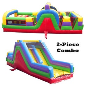 60' Retro SUPER 2-Piece Obstacle Course