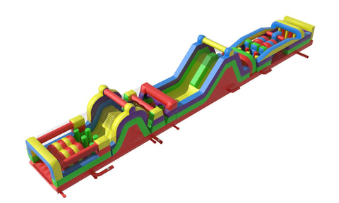 90' Retro MEGA 3-Piece Obstacle Course Climb