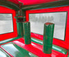 Image of Kids Red Marble Double Lane Slide Combo with Blower