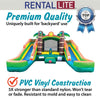 Image of Rental Lite Tropical Inflatable Double Water Slide Bounce House with Blower