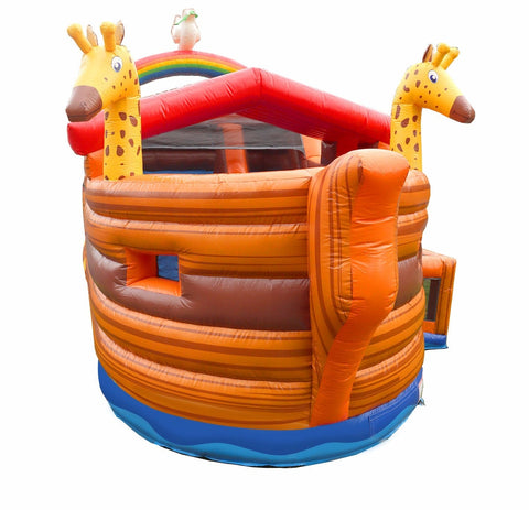 Deluxe Noah's Ark Bounce House and Slide Combo with Blower