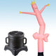 12' Inflatable Tube Man with Blower - Pink Arrow