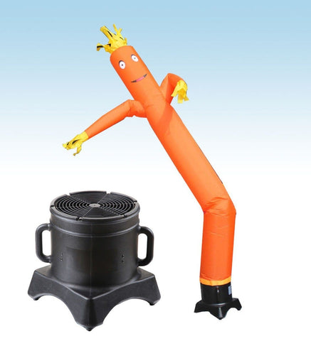 12' Fly Guy Inflatable Tube Man with Blower - Standard Orange