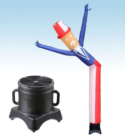 12' Inflatable Tube Man with Blower - Uncle Sam