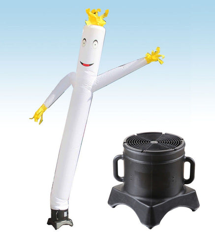 12' Inflatable Tube Man with Blower - Standard White