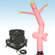 18' Fly Guy Inflatable Tube Man with Blower - Pink Arrow