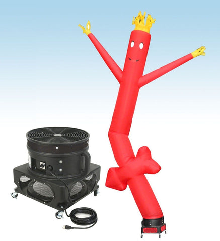 18' Inflatable Tube Man with Blower - Red Arrow