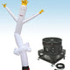 18' Inflatable Tube Man with Blower - White Arrow