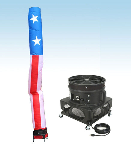 18' Inflatable Tube Man with Blower - US Flag