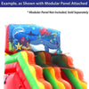 Image of 15' Tall Rainbow Modular Wet / Dry Inflatable Slide with Blower
