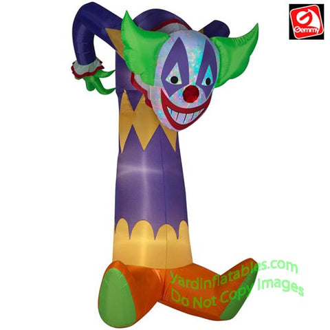 7.5' Gemmy Airblown Inflatable Kaleidoscope Scary Clown