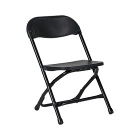 Kids Black Plastic Folding Chairs