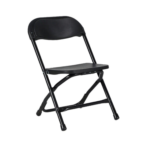 Kids Black Plastic Folding Chairs