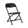 Image of Kids Black Plastic Folding Chairs