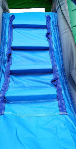 Kids Tropical Red Marble Water Slide Bounce House Combo with Blower