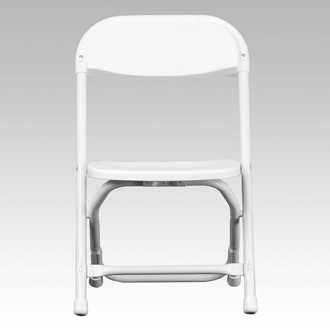 Kids White Plastic Folding Chair