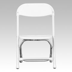 Kids White Plastic Folding Chair