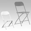 Image of Kids White Plastic Folding Chair