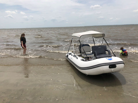 Killer Whale 10.8′ Inflatable Fishing Boat | Aluminum Floor Dinghy
