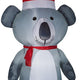 6.5' Gemmy Airblown Inflatable Christmas Koala Bear Wearing Santa Hat
