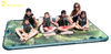 Image of 10′ Lakeside Tropical Graphic Series Inflatable Floating Dock and Bouncer Slide