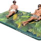 10′ Lakeside Tropical Graphic Series Inflatable Floating Dock and Bouncer Slide