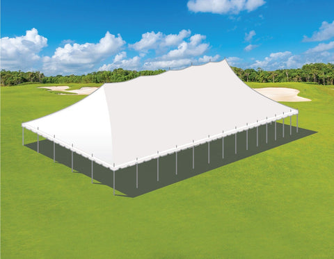 50' x 140' Premium Sectional Canopy Pole Party Tent - White