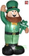 6' St. Patrick's Day Standing Leprechaun Holding A "Happy St. Patrick's Day" Sign by Gemmy Inflatable