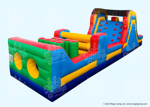 40 Obstacle Course Inflatable Water Slide by Magic Jump