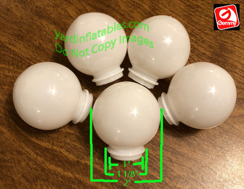 5 Pack of Medium Gemmy 2" Light Bulb Cover Globes