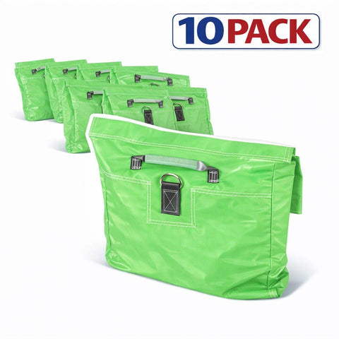Light Green Commercial Vinyl Sandbag for Inflatables, 10 Pack