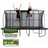 Image of JumpKing Pro-Series 10'x18' Rectangle Trampoline - Outdoor/Indoor Recreational Trampoline with Enclosure Net - Professional Trampoline, Perfect Gift for Kids, Adults, Family for Fun & Fitness