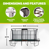 Image of JumpKing Pro-Series 10'x18' Rectangle Trampoline - Outdoor/Indoor Recreational Trampoline with Enclosure Net - Professional Trampoline, Perfect Gift for Kids, Adults, Family for Fun & Fitness