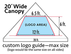 20' x 20' High Peak Frame Top Only - Custom